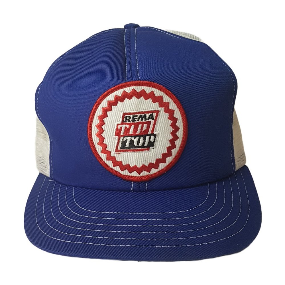 Vintage 80s REMA TIP TOP Hat Snapback Trucker Hat Classic Cap Automotive Tires